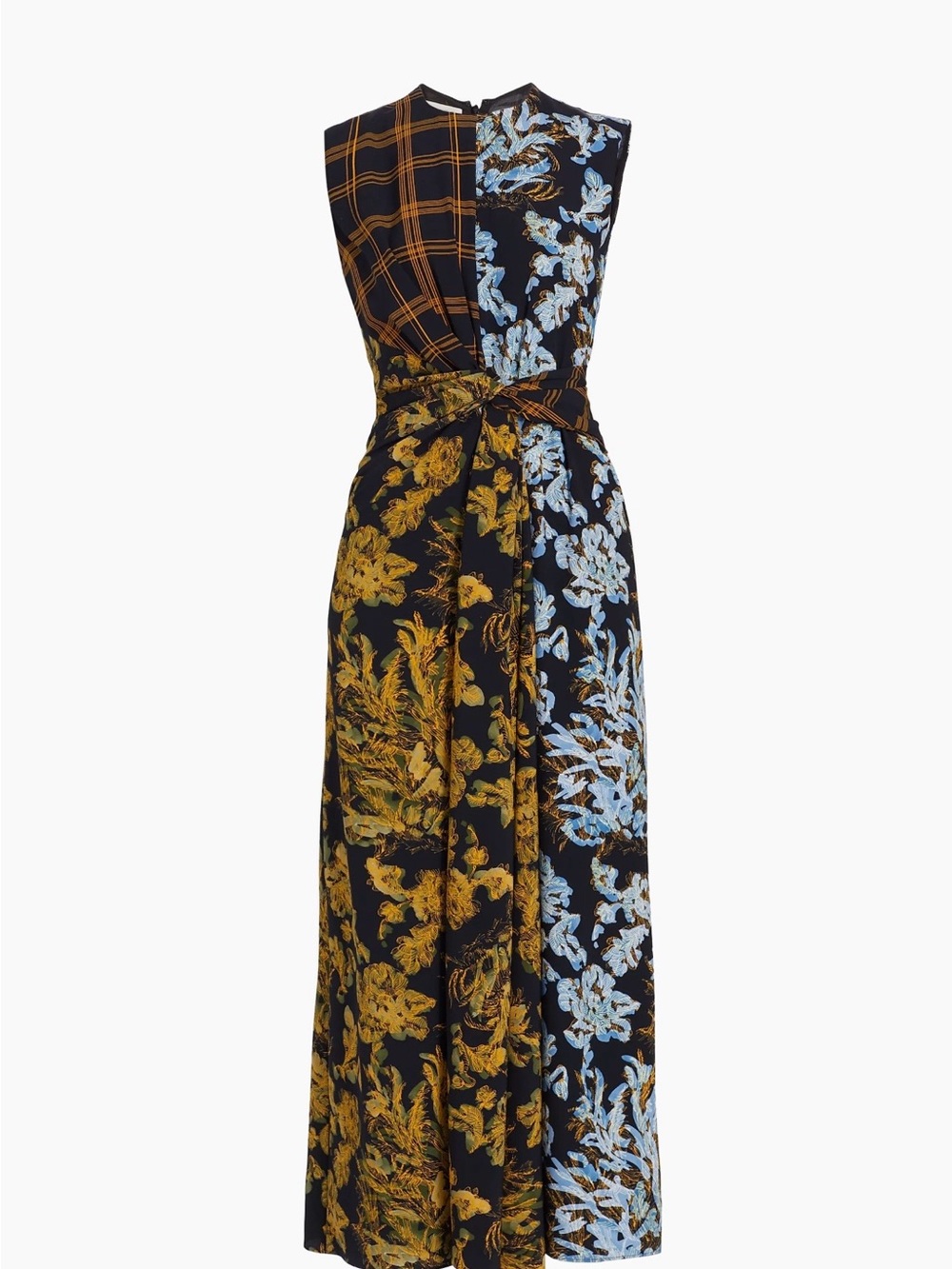 Lafayette 148 New York Mixed-Media Twist-Front Dress size 14 Luxury - Picture 1 of 14